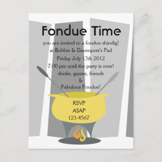 Fondue Time! Inbjudningar