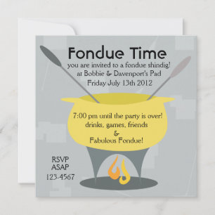 Fondue Time! Inbjudningar