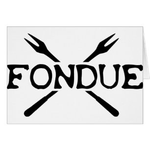fonduesymbol hälsningskort