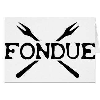 fonduesymbol hälsningskort