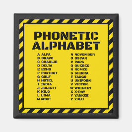 Fonetalfabete – Alfa Zulu Edition Magnet
