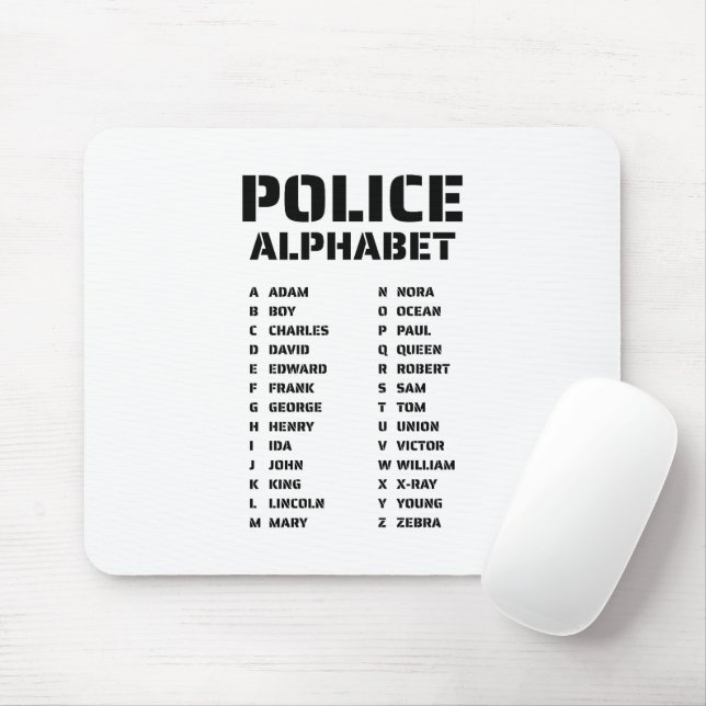 Fonetalphabetspolisen Musmatta (Med mus)