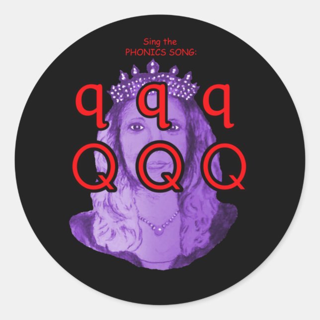 fonetikklistermärken runt klistermärke (Framsida)