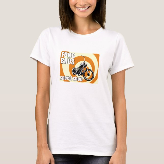 Fong broder motorcyklar tee shirt (Framsida)
