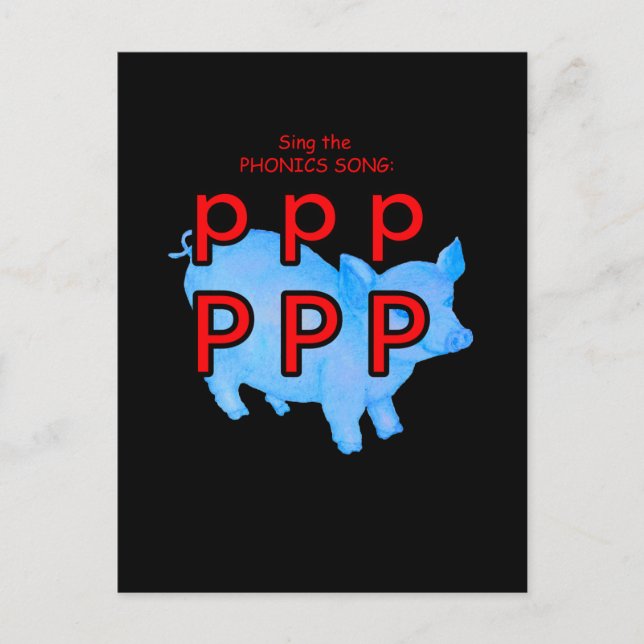 fonikpostkort eller blixtkort vykort (Framsida)