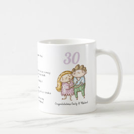 FONNY 30:e Bröllop-årsjubileet Pear Customize Kaffemugg