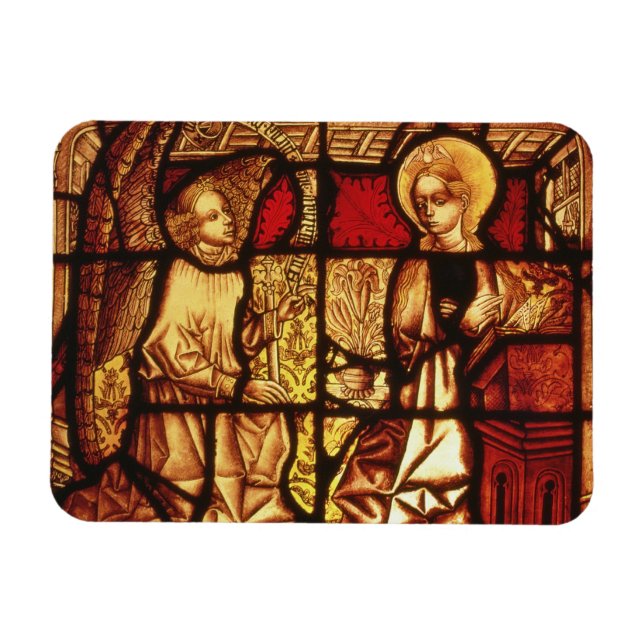 Fönster av rostat glas som avbildar bilagan, G Magnet (Horisontell)