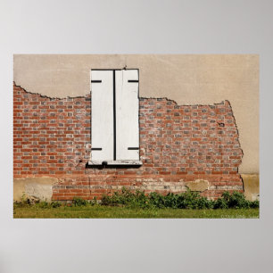 Fönster - Burlington, NJ - Förfallen Poster