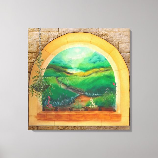 Fönster Canvastryck (Framsida)