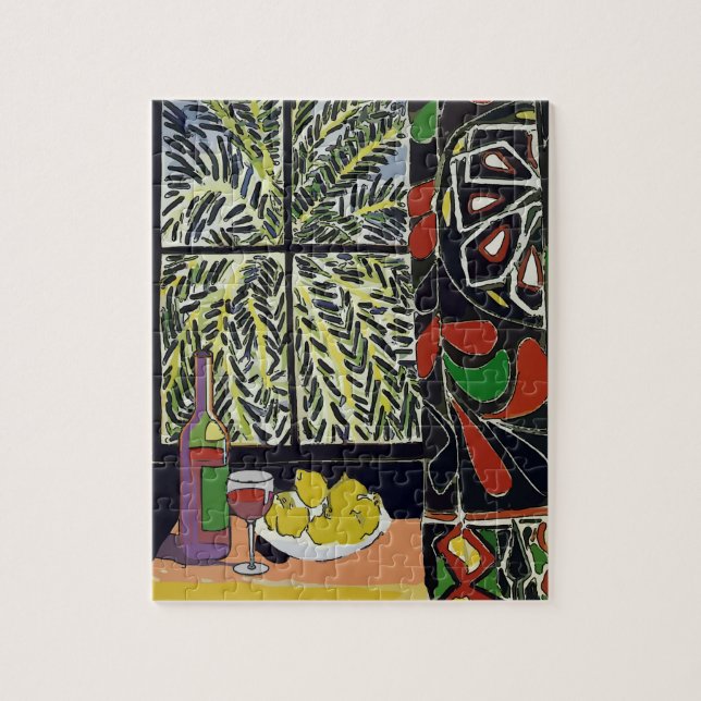 Fönster för abstrakt med Vin Pussel (Vertikal)