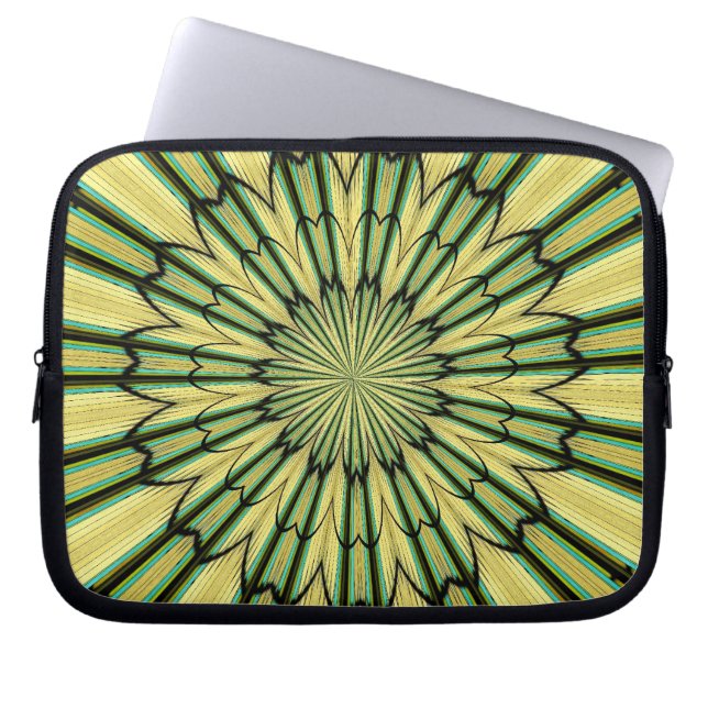 Fönster för fastfärgat glas Kaleidoskop 20 Laptop Sleeve (Framsidan)