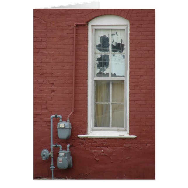 Fönster för körning hälsningskort (Framsidan)