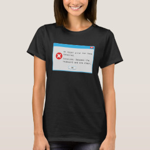 Fönster för startfelkod - popup-datorns Nerd T Shirt