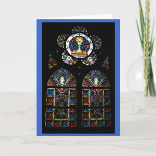 Fönster för välsignad sacrament- och ängelmålat helgkort