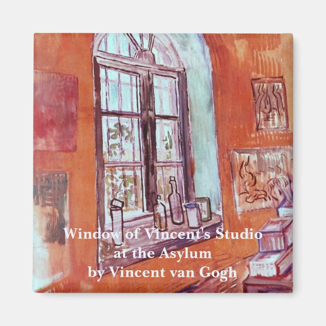 Fönster för Vincent van Gogh's Studio i Asylum Magnet (Framsidan)