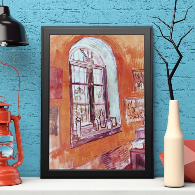 Fönster för Vincent van Gogh's Studio i Asylum Poster (Skapare uppladdad)