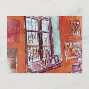 Fönster för Vincent van Gogh's Studio i Asylum Vykort