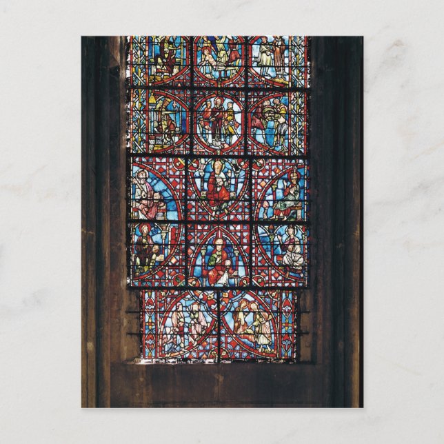 Fönster från ambulatorium vykort (Framsida)