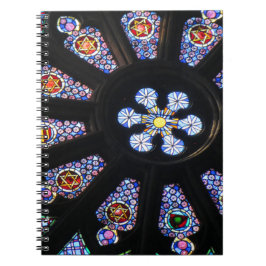 Fönster i Barcelona Anteckningsbok Med Spiral