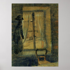 Fönster i Bataille Restaurant av Vincent van Gogh Poster