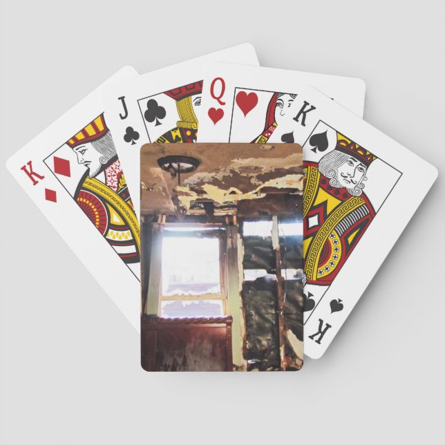 Fönster i Fattigdom Spelkort (Baksidan)