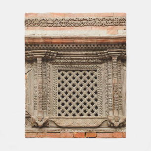 Fönster i Nasal Chowk Courtyard i Hanuman Fleecefilt