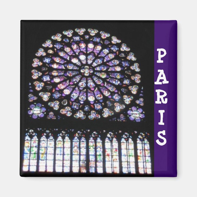 Fönster i notre Dame Magnet (Framsidan)