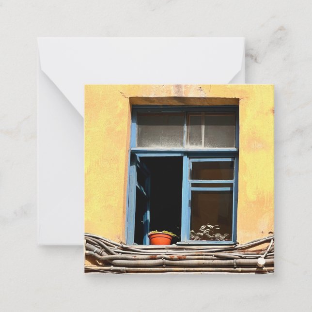 Fönster i Sankt Petersburg Anteckningskort (Framsida)