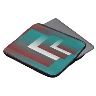 Fönster i tealburgiskt vitt laptop fodral