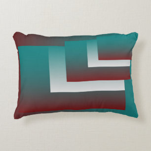 Fönster i tealburgiskt vitt prydnadskudde