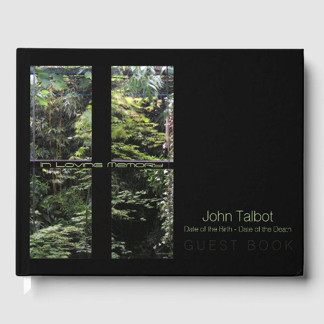 Fönster Kor på naturgarden Memorial Guest Bok (Framsida)