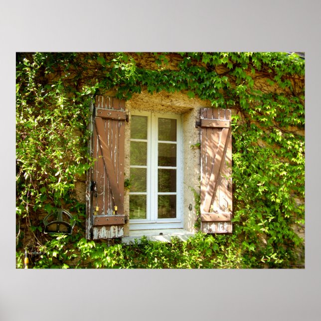Fönster och Poster  för fransk Farmhouse (Framsidan)