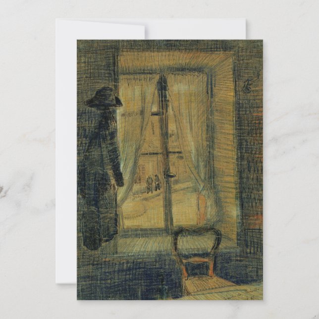 Fönster på Bataille restaurang av Vincent van Gogh (Framsida)