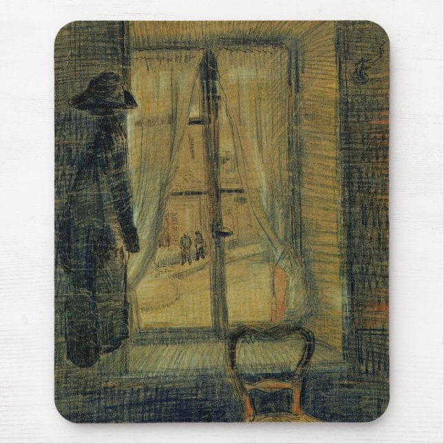 Fönster på Bataille restaurang av Vincent van Gogh Musmatta (Framsidan)