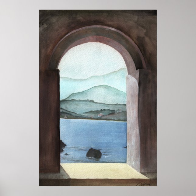 Fönster på Kreta Poster (Framsidan)