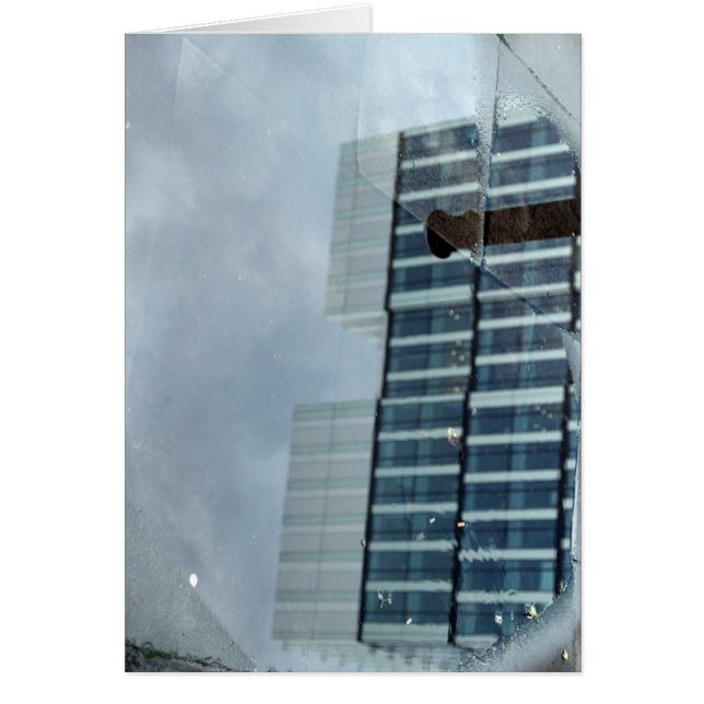 Fönster på marken hälsningskort (Framsidan)
