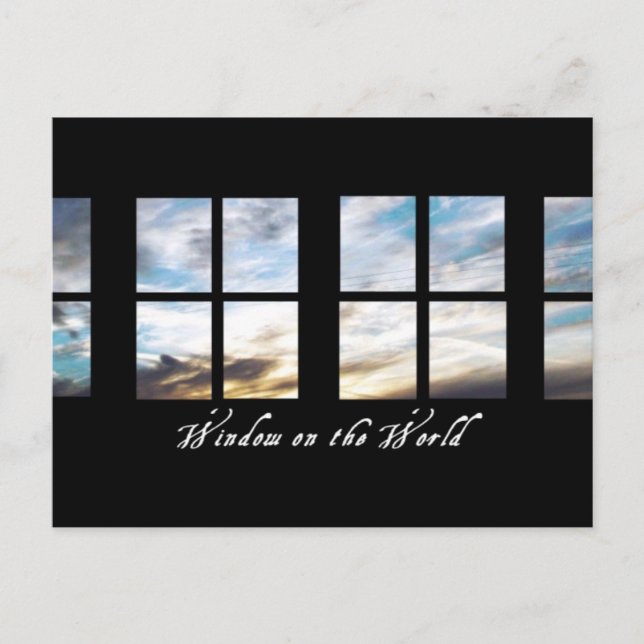 Fönster på World No. 2 | vykort (Framsida)