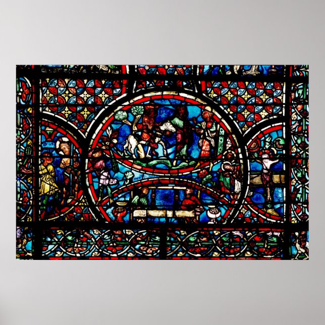 Fönster som skildrar Bran Samaritan Poster (Framsidan)