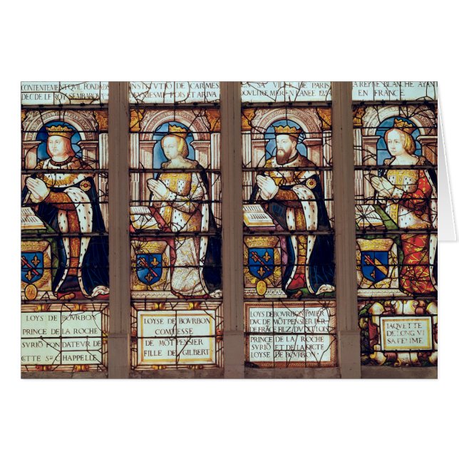 Fönster som visar Louis de Bourbon Hälsningskort (Framsidan Horizontal)