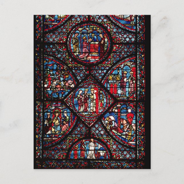 Fönster som visar scener vykort (Framsida)