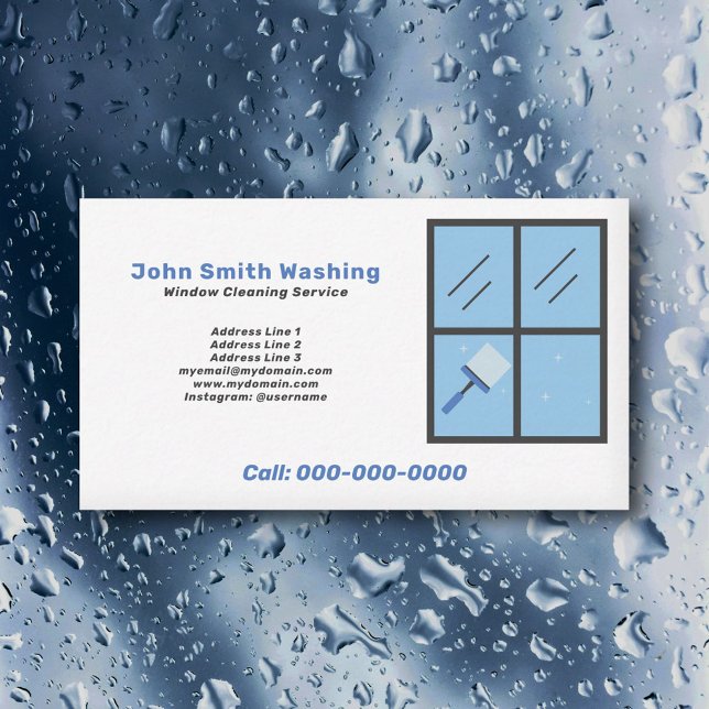 Fönster Städning Visitkort (Window Cleaning Business Card)