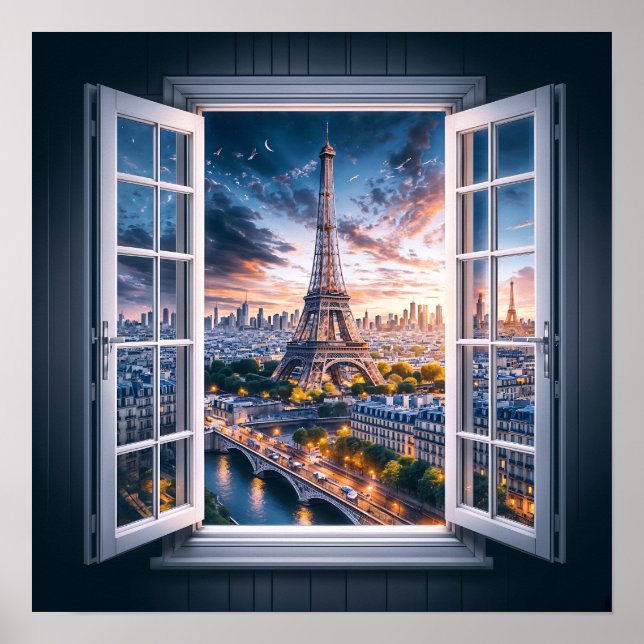Fönster till Paris Poster (Framsidan)