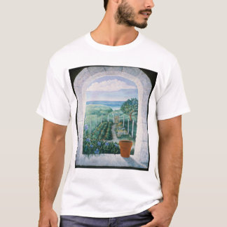 Fönster till trädgård Kvinna Tee Shirt