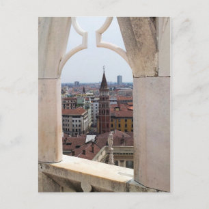 Fönster till World Postcard - (från Milano Duomo) Vykort
