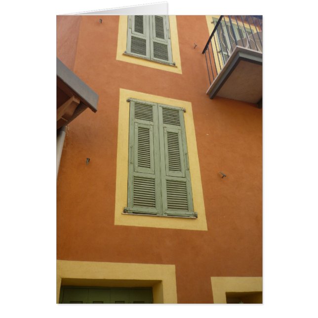 fönster upp hälsningskort (Framsidan)