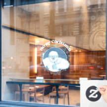 Fönsterdecal för Yeti Snöflingor - Roligtens Helgd