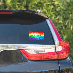 Fönsterdell för har Pride-HBT-Flagga Klistermärken