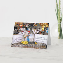 Fönsterdisplay i Downtown Plymouth MA