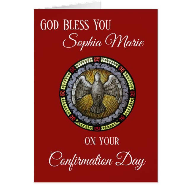 Fönsterduva med fastkedjat glasskikt hälsningskort (Framsidan)