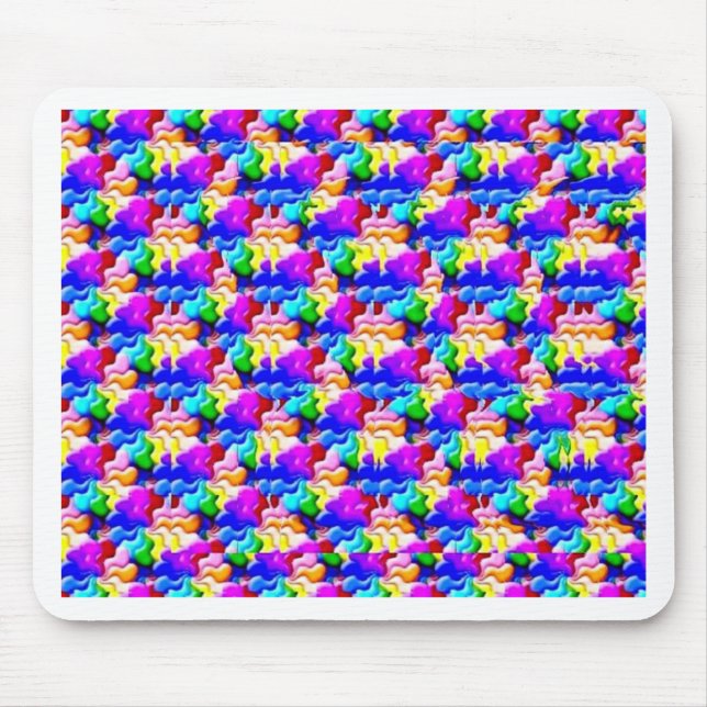 fönsterfjärilsstereogram musmatta (Framsidan)